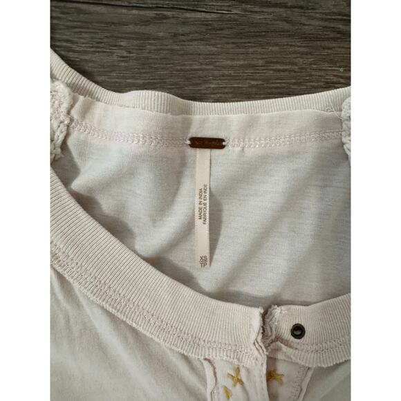 Free People‎ Tranquility Tee Light Pink Size XS - Picture 4 of 6